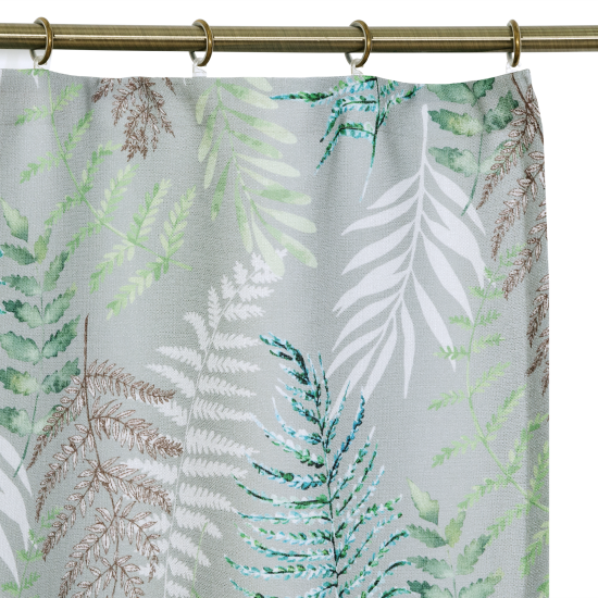 Штора на ленте Папоротник 200x260 см цвет зелёный