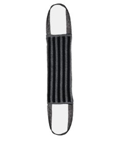 Мочалка массажная с ручками 36x12 см цвет чёрно-белый