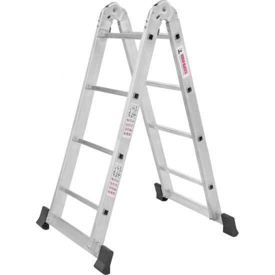 Двухсекционная шарнирная лестница Новая Высота NV 1317