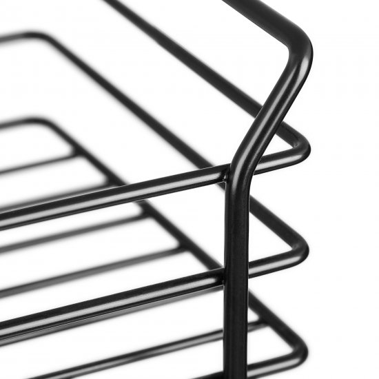 Стеллаж для ванной ЧМЗ 501-009-05 прямой трехъярусный 15x71x18 см цвет черный