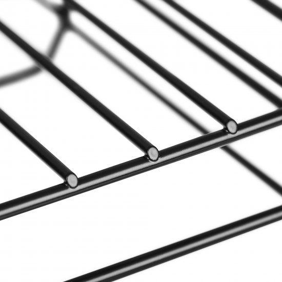 Стеллаж для ванной ЧМЗ 501-009-05 прямой трехъярусный 15x71x18 см цвет черный