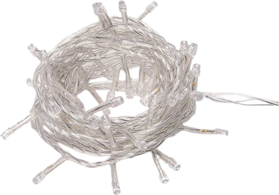 Электрогирлянда комнатная Uniel Нить 5м 50 ламп теплый белый 8 режимов работы