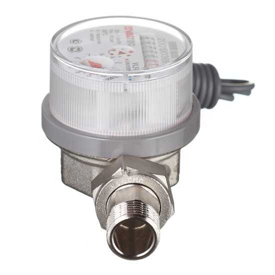 Счетчик универсальный Valtec DN15 80 мм со сгонами с импульсным выходом