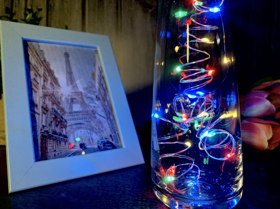 Электрогирлянда комнатная Uniel Роса 2 м 20 LED мультисвет на батарейках