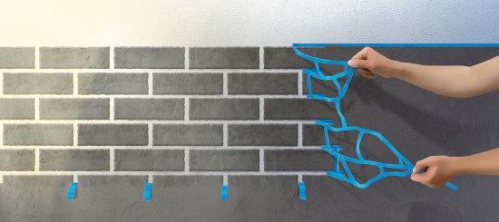 Лента малярная Unibob для имитации кирпичной кладки 10 мм х 40 м