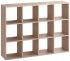 Стеллаж Spaceo KUB 12 секций 139.2x104.9x31.7 см ЛДСП цвет гикори джексон