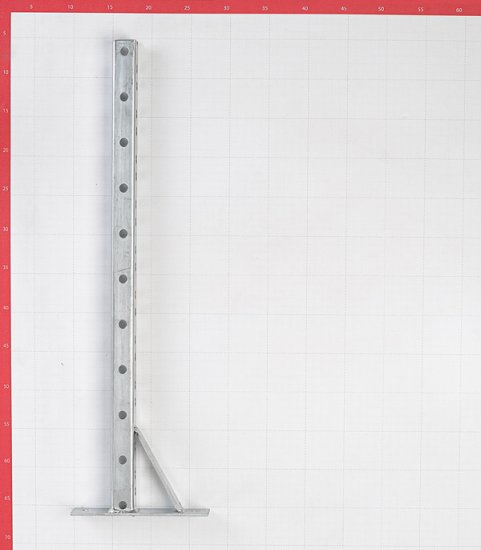 Кронштейн П-образный консольный 600х180 мм левый