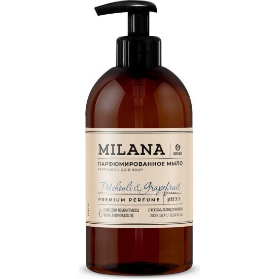 Жидкое парфюмированное мыло Grass Milana Patchouli&Grapefruit