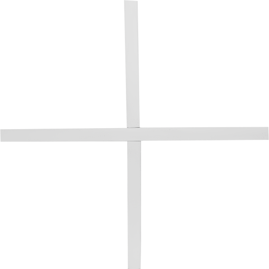 Полка крестовая для стеллажа Spaceo KUB 32.7x31.5 см ЛДСП цвет белый