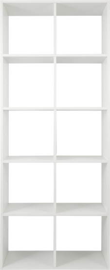 Стеллаж Spaceo KUB 10 секций 70.4x173.7x31.7 см ЛДСП цвет белый