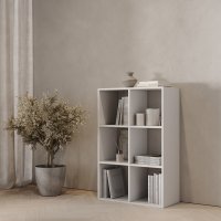 Стеллаж Spaceo KUB 6 секций 70.4x104.9x31.7 см ЛДСП цвет белый