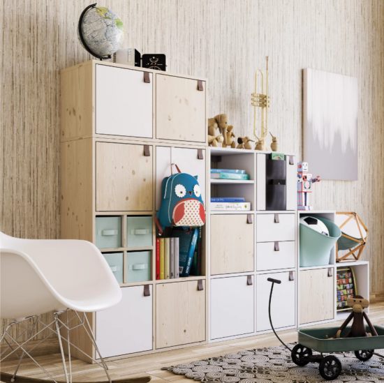 Стеллаж Spaceo KUB 6 секций 70.4x104.9x31.7 см ЛДСП цвет белый