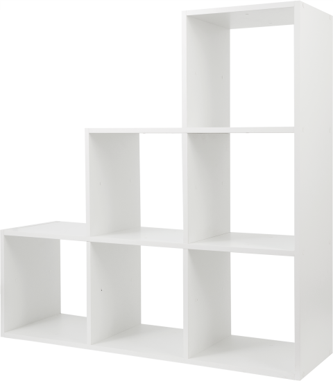 Стеллаж Spaceo KUB 123K 6 секций 104.8x104.9x31.7 см ЛДСП цвет белый