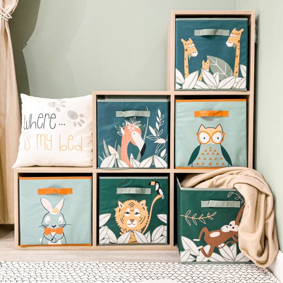 Стеллаж Spaceo KUB 123K 6 секций 104.8x104.9x31.7 см ЛДСП цвет гикори джексон