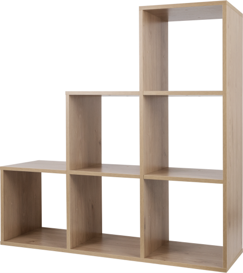 Стеллаж Spaceo KUB 123K 6 секций 104.8x104.9x31.7 см ЛДСП цвет гикори джексон