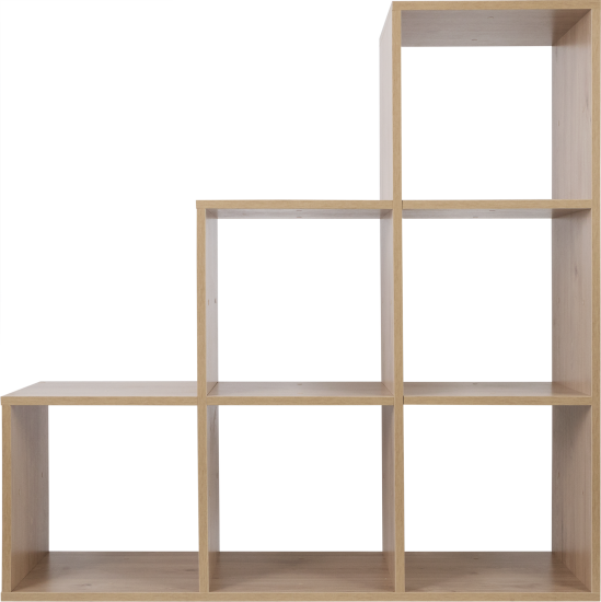 Стеллаж Spaceo KUB 123K 6 секций 104.8x104.9x31.7 см ЛДСП цвет гикори джексон
