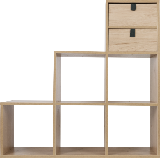 Стеллаж Spaceo KUB 123K 6 секций 104.8x104.9x31.7 см ЛДСП цвет гикори джексон