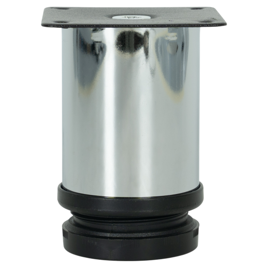 Ножка для мебели круглая ⌀50 мм высота 80 мм хром