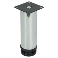 Ножка для мебели круглая 50x150 мм регулируемая сталь цвет хром