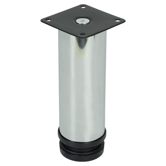 Ножка для мебели круглая 50x150 мм регулируемая сталь цвет хром