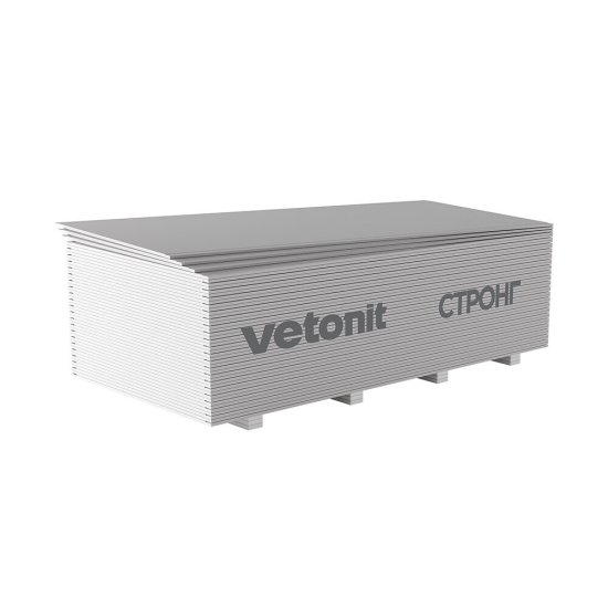 Гипсокартон Vetonit (Gyproc) Стронг 2500х1200х15 мм высокопрочный