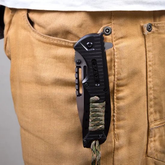 Нож складной полуавтоматический Rexant Hunter