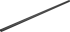 Труба круглая ⌀25 мм L-1000 мм 0.8 мм черный