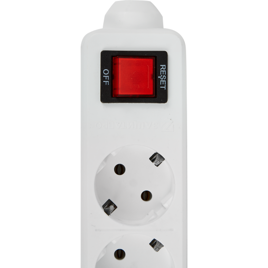 Сетевой фильтр Защита Про 4 розетки с заземлением 3x0.75 мм 3 м 3500 Вт цвет белый