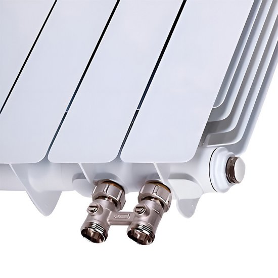 Радиатор биметаллический Rifar Base Ventil 500 мм 6 секций 3/4 нижнее правое подключение белый