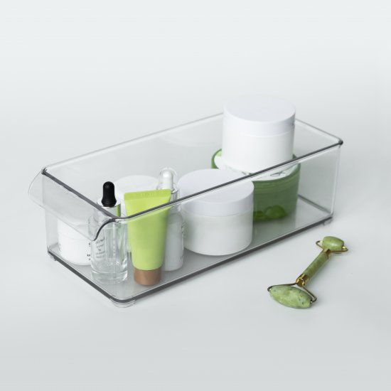 Органайзер Berossi 14.3x10.2x32.9 см 3.7 л полиэтилен без крышки цвет прозрачный