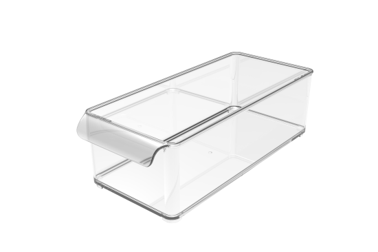 Органайзер Berossi 14.3x10.2x32.9 см 3.7 л полиэтилен без крышки цвет прозрачный