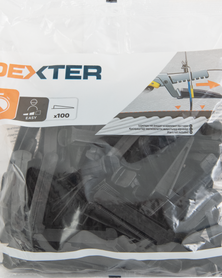 Клин для системы выравнивания плитки Dexter СВП 100 шт