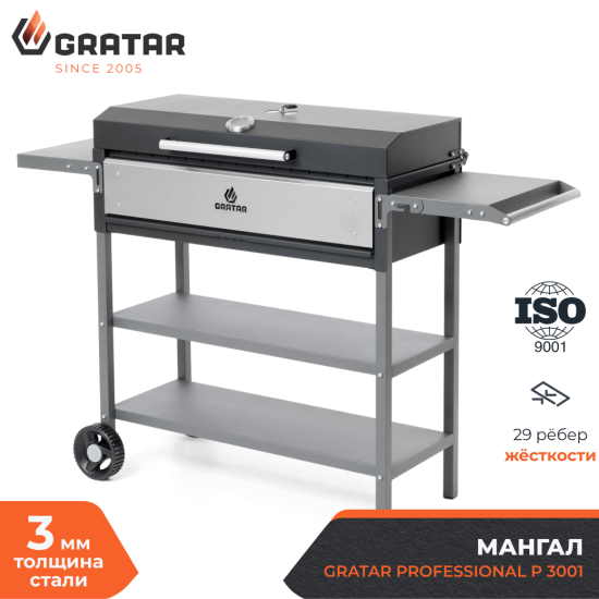 Мангал Gratar Professional P 3001 153x90x52 см сталь