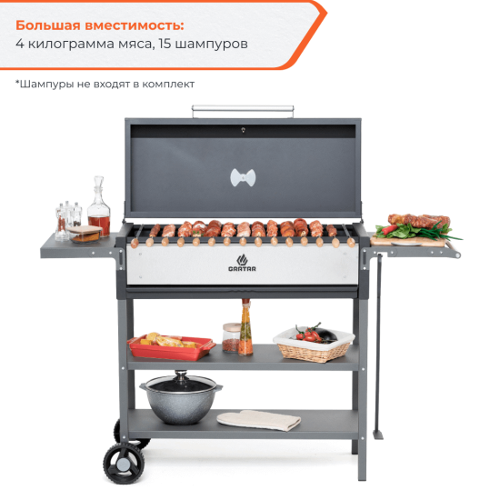 Мангал Gratar Professional P 3001 153x90x52 см сталь