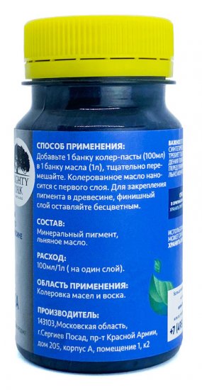 Колер-паста Mighty Oak К-82 0.1 л цвет графит