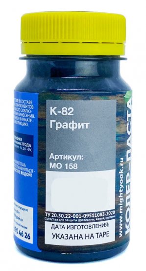 Колер-паста Mighty Oak К-82 0.1 л цвет графит