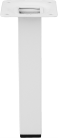 Ножка для мебели квадратная 25x25 мм высота 150 мм белая