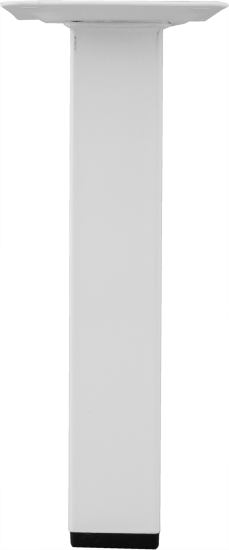 Ножка для мебели квадратная 25x25 мм высота 150 мм белая