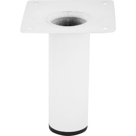 Ножка для мебели круглая ⌀30 мм высота 100 мм белая