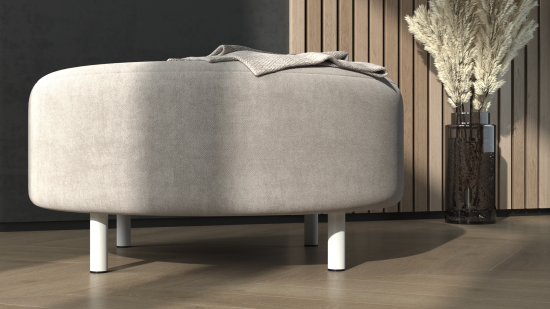 Ножка для мебели круглая ⌀30 мм высота 100 мм белая