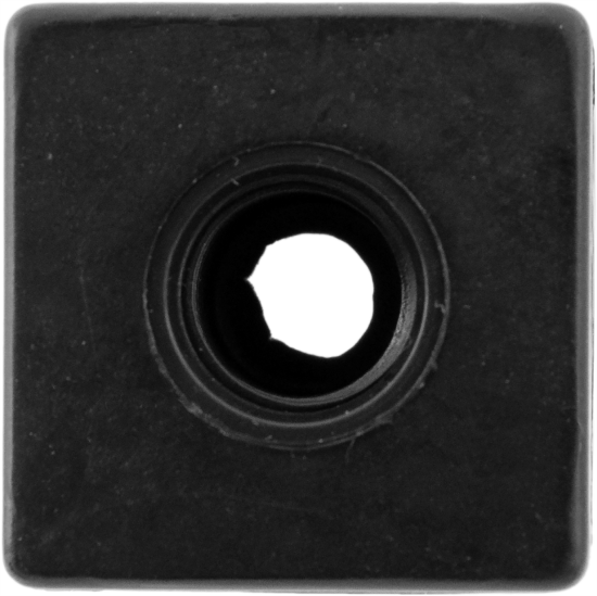 Ножка для мебели квадратная 25x25 мм высота 400 мм черная