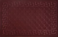 Коврик Inspire Lenzo 50x80 см полиэфир/резина цвет бордовый