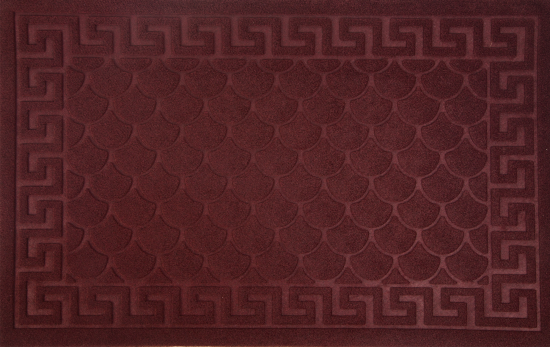 Коврик Inspire Lenzo 50x80 см полиэфир/резина цвет бордовый