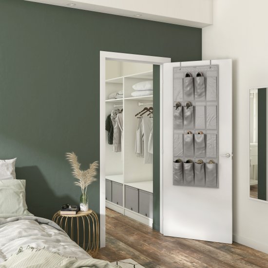 Органайзер для обуви подвесной Spaceo 51x140x15.4 см полиэстер цвет серый