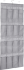 Органайзер для обуви подвесной Spaceo 51x140x15.4 см полиэстер цвет серый