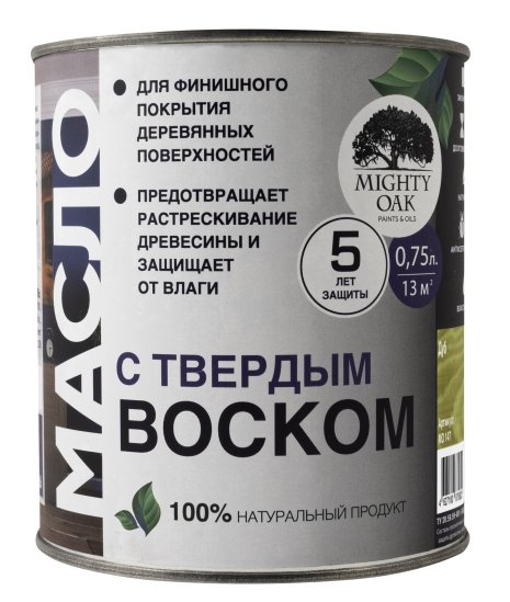 Масло с твердым воском Mighty Oak цвет дуб 750 мл