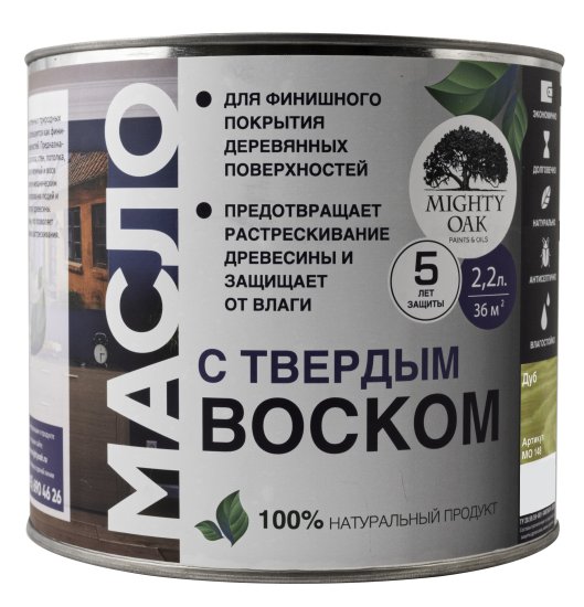 Масло с твердым воском Mighty Oak цвет дуб 2.2 л