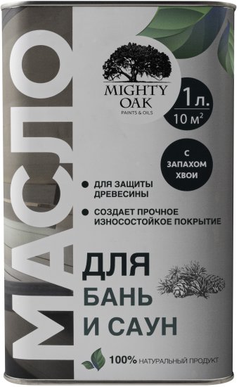 Масло для бани и сауны Mighty Oak цвет прозрачно-медовый 1 л