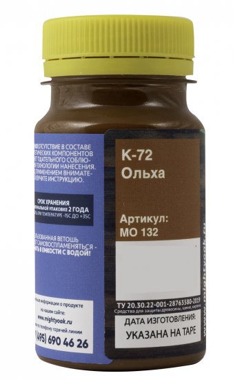 Колер-паста Mighty Oak К-72 цвет ольха 100 мл