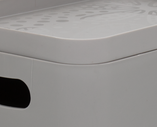 Органайзер для хранения Berossi 16x13x23 см 2.4 л пластик цвет серый